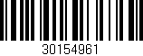 Código de barras (EAN, GTIN, SKU, ISBN): '30154961'