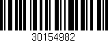 Código de barras (EAN, GTIN, SKU, ISBN): '30154982'