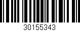 Código de barras (EAN, GTIN, SKU, ISBN): '30155343'