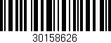 Código de barras (EAN, GTIN, SKU, ISBN): '30158626'