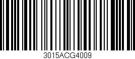 Código de barras (EAN, GTIN, SKU, ISBN): '3015ACG4009'