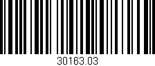 Código de barras (EAN, GTIN, SKU, ISBN): '30163.03'