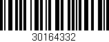Código de barras (EAN, GTIN, SKU, ISBN): '30164332'