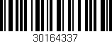 Código de barras (EAN, GTIN, SKU, ISBN): '30164337'