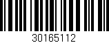 Código de barras (EAN, GTIN, SKU, ISBN): '30165112'