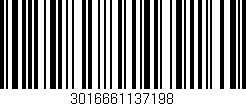 Código de barras (EAN, GTIN, SKU, ISBN): '3016661137198'