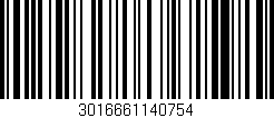 Código de barras (EAN, GTIN, SKU, ISBN): '3016661140754'
