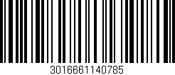 Código de barras (EAN, GTIN, SKU, ISBN): '3016661140785'
