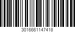Código de barras (EAN, GTIN, SKU, ISBN): '3016661147418'