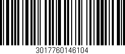 Código de barras (EAN, GTIN, SKU, ISBN): '3017760146104'