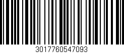 Código de barras (EAN, GTIN, SKU, ISBN): '3017760547093'