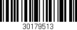 Código de barras (EAN, GTIN, SKU, ISBN): '30179513'