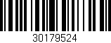 Código de barras (EAN, GTIN, SKU, ISBN): '30179524'