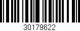 Código de barras (EAN, GTIN, SKU, ISBN): '30179622'