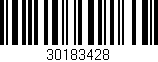 Código de barras (EAN, GTIN, SKU, ISBN): '30183428'