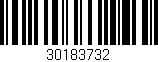 Código de barras (EAN, GTIN, SKU, ISBN): '30183732'