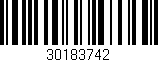 Código de barras (EAN, GTIN, SKU, ISBN): '30183742'