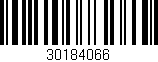 Código de barras (EAN, GTIN, SKU, ISBN): '30184066'