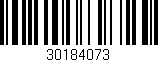 Código de barras (EAN, GTIN, SKU, ISBN): '30184073'