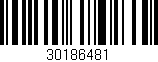 Código de barras (EAN, GTIN, SKU, ISBN): '30186481'