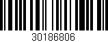 Código de barras (EAN, GTIN, SKU, ISBN): '30186806'