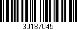 Código de barras (EAN, GTIN, SKU, ISBN): '30187045'