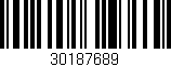 Código de barras (EAN, GTIN, SKU, ISBN): '30187689'