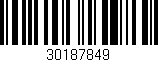 Código de barras (EAN, GTIN, SKU, ISBN): '30187849'