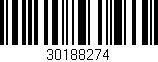 Código de barras (EAN, GTIN, SKU, ISBN): '30188274'
