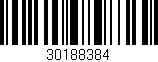 Código de barras (EAN, GTIN, SKU, ISBN): '30188384'