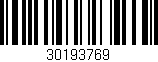Código de barras (EAN, GTIN, SKU, ISBN): '30193769'