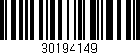 Código de barras (EAN, GTIN, SKU, ISBN): '30194149'