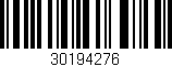 Código de barras (EAN, GTIN, SKU, ISBN): '30194276'