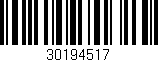 Código de barras (EAN, GTIN, SKU, ISBN): '30194517'
