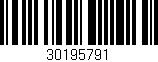 Código de barras (EAN, GTIN, SKU, ISBN): '30195791'