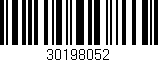 Código de barras (EAN, GTIN, SKU, ISBN): '30198052'