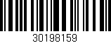 Código de barras (EAN, GTIN, SKU, ISBN): '30198159'