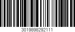 Código de barras (EAN, GTIN, SKU, ISBN): '3019898292111'