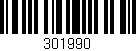 Código de barras (EAN, GTIN, SKU, ISBN): '301990'