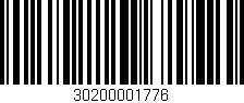 Código de barras (EAN, GTIN, SKU, ISBN): '30200001776'