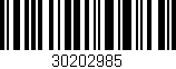 Código de barras (EAN, GTIN, SKU, ISBN): '30202985'