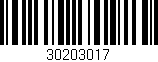 Código de barras (EAN, GTIN, SKU, ISBN): '30203017'