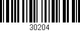 Código de barras (EAN, GTIN, SKU, ISBN): '30204'