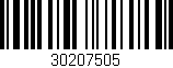 Código de barras (EAN, GTIN, SKU, ISBN): '30207505'