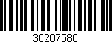 Código de barras (EAN, GTIN, SKU, ISBN): '30207586'