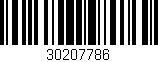 Código de barras (EAN, GTIN, SKU, ISBN): '30207786'