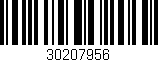 Código de barras (EAN, GTIN, SKU, ISBN): '30207956'