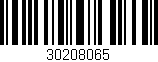 Código de barras (EAN, GTIN, SKU, ISBN): '30208065'