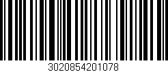 Código de barras (EAN, GTIN, SKU, ISBN): '3020854201078'