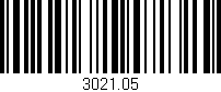 Código de barras (EAN, GTIN, SKU, ISBN): '3021.05'